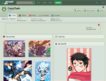 Tablet Screenshot of crazychain.deviantart.com