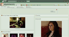 Desktop Screenshot of mydeadlydepression.deviantart.com