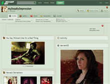 Tablet Screenshot of mydeadlydepression.deviantart.com