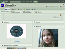 Tablet Screenshot of lightanddarklove.deviantart.com