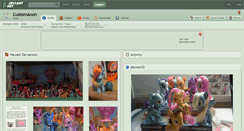 Desktop Screenshot of customanon.deviantart.com
