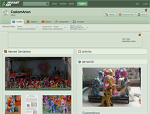 Tablet Screenshot of customanon.deviantart.com