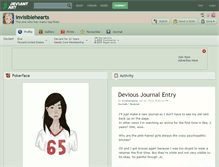 Tablet Screenshot of invisiblehearts.deviantart.com