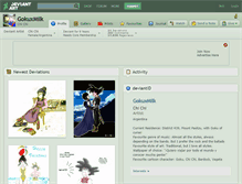 Tablet Screenshot of gokuxmilk.deviantart.com