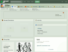 Tablet Screenshot of jt-fox.deviantart.com