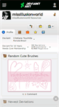 Mobile Screenshot of missillusionworld.deviantart.com