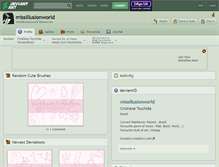 Tablet Screenshot of missillusionworld.deviantart.com