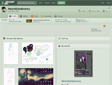 Tablet Screenshot of neuroticindecency.deviantart.com