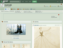Tablet Screenshot of leoalmodal.deviantart.com