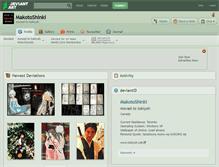 Tablet Screenshot of makotoshinki.deviantart.com