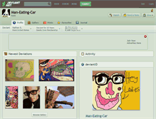 Tablet Screenshot of man-eating-car.deviantart.com