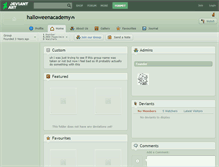 Tablet Screenshot of halloweenacademy.deviantart.com