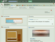 Tablet Screenshot of nemoflow.deviantart.com