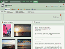 Tablet Screenshot of orangesims.deviantart.com