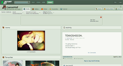 Desktop Screenshot of cosmoswolf.deviantart.com