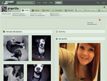 Tablet Screenshot of gingerillla.deviantart.com