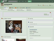 Tablet Screenshot of brandyesparza.deviantart.com