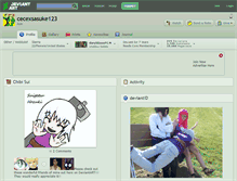 Tablet Screenshot of cecexsasuke123.deviantart.com