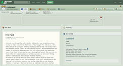 Desktop Screenshot of cutenerd.deviantart.com