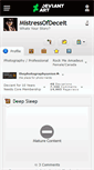Mobile Screenshot of mistressofdeceit.deviantart.com