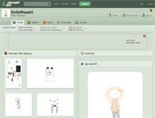 Tablet Screenshot of emilyrheaart.deviantart.com