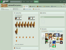 Tablet Screenshot of llamas4everyone.deviantart.com