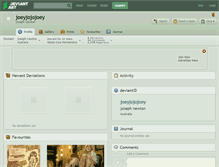 Tablet Screenshot of joeyjojojoey.deviantart.com