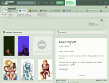 Tablet Screenshot of mono0.deviantart.com