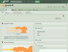 Tablet Screenshot of maverick-rf.deviantart.com