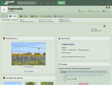Tablet Screenshot of fragilereality.deviantart.com