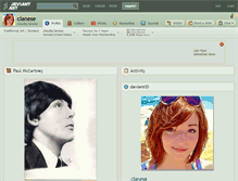 Tablet Screenshot of clanese.deviantart.com