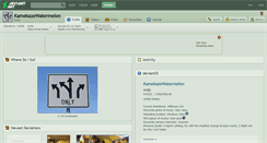 Desktop Screenshot of kamekazewatermelon.deviantart.com