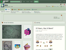 Tablet Screenshot of pkjo.deviantart.com