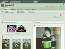 Tablet Screenshot of dragonballzcz.deviantart.com