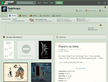 Tablet Screenshot of fade9wayz.deviantart.com