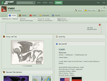 Tablet Screenshot of iriakki.deviantart.com