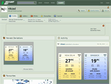 Tablet Screenshot of nikzad.deviantart.com