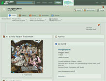 Tablet Screenshot of morganpenn.deviantart.com