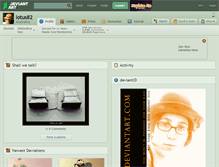 Tablet Screenshot of lotus82.deviantart.com