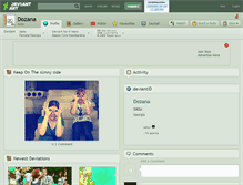 Tablet Screenshot of dozana.deviantart.com