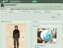 Tablet Screenshot of clockworkbutcher.deviantart.com