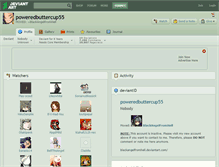 Tablet Screenshot of poweredbuttercup55.deviantart.com