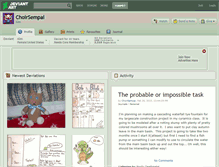Tablet Screenshot of choirsempai.deviantart.com