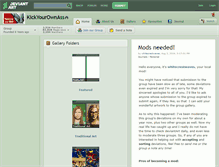 Tablet Screenshot of kickyourownass.deviantart.com