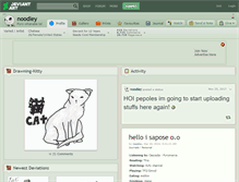 Tablet Screenshot of noodley.deviantart.com