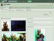 Tablet Screenshot of dark-manix.deviantart.com