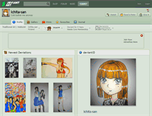 Tablet Screenshot of ichita-san.deviantart.com