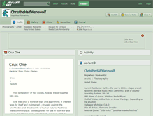 Tablet Screenshot of christhehalfwerewolf.deviantart.com