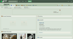 Desktop Screenshot of geek-girl.deviantart.com
