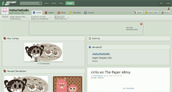 Desktop Screenshot of matuchastudio.deviantart.com